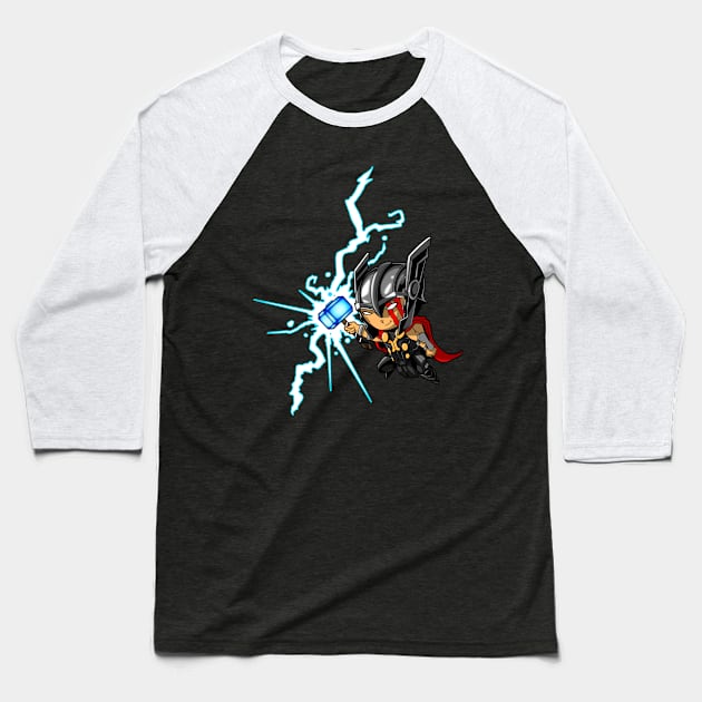 Thor Baseball T-Shirt by Tuesdaz
